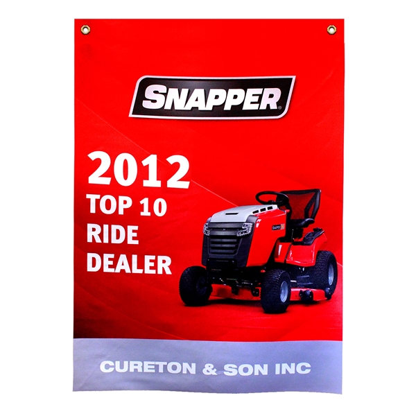 Heavyweight polyester hanging banners in assorted sizes and colors.... from ASI 52263 EMT / EMT