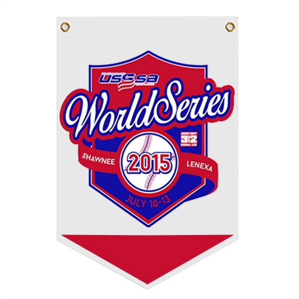 Heavyweight polyester hanging banners in assorted sizes and colors.... from ASI 52263 EMT / EMT