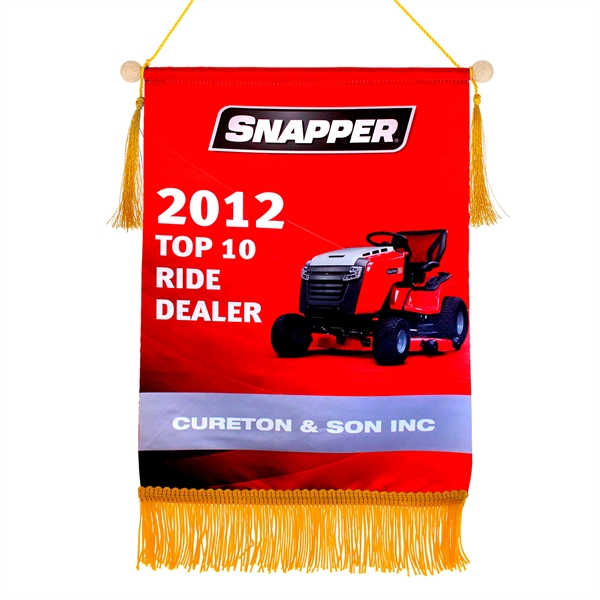 Hanging polyester friendship banners in assorted sizes with dowel rod and... from ASI 52263 EMT / EMT