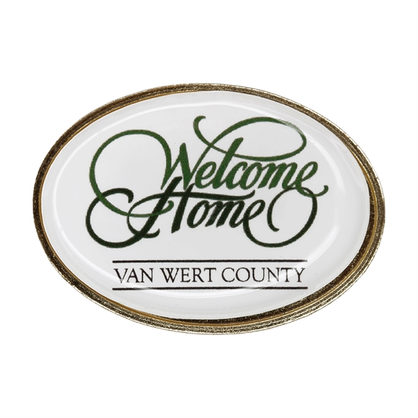 Stock shape lapel pins in assorted sizes with full color poly... from ASI 52263 EMT / EMT EMT EASY