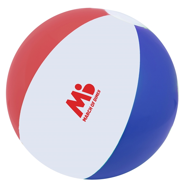 Beach ball measuring 16", made of PVC, and available in various... from ASI 90807 Tekweld