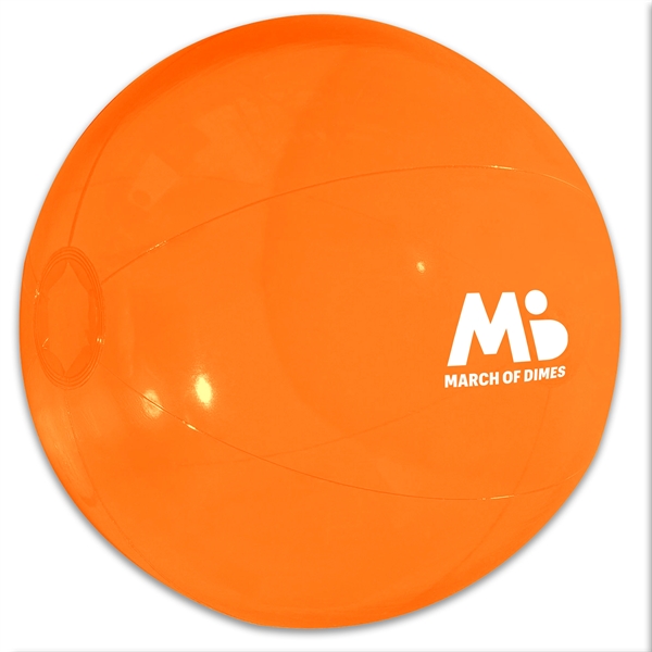 Beach ball measuring 16", made of PVC, and available in various... from ASI 90807 Tekweld