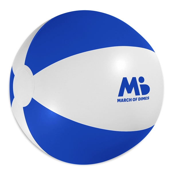 Beach ball measuring 16", made of PVC, and available in various... from ASI 90807 Tekweld