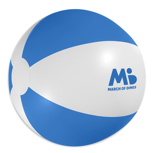 Beach ball measuring 16", made of PVC, and available in various... from ASI 90807 Tekweld