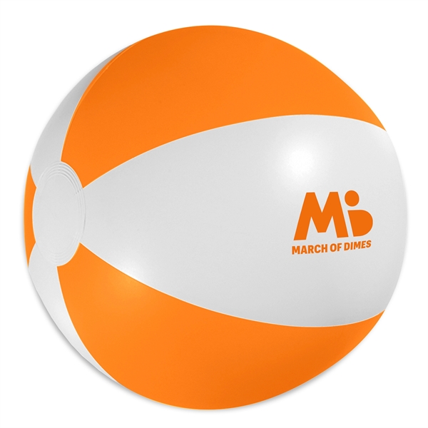 Beach ball measuring 16", made of PVC, and available in various... from ASI 90807 Tekweld