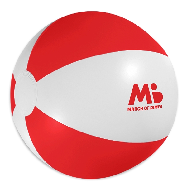 Beach ball measuring 16", made of PVC, and available in various... from ASI 90807 Tekweld
