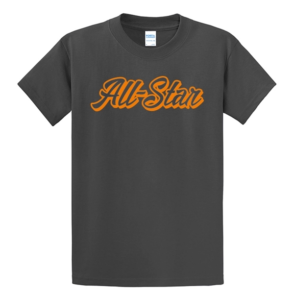 Silkscreen on colored name brand T-shirt.... from ASI 67557 LimeLight Ent / Limelight USA