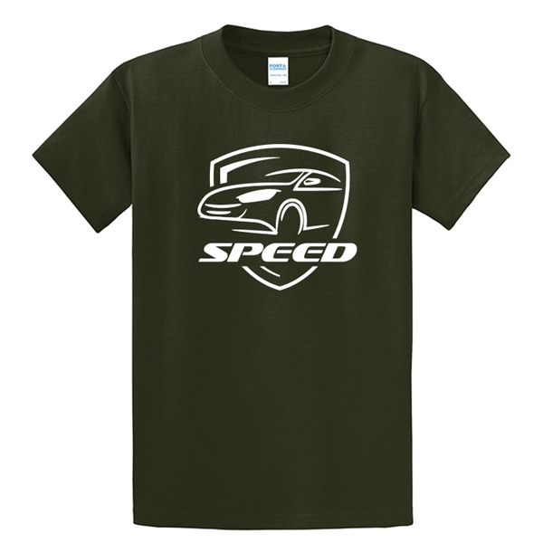 Silkscreen on colored name brand T-shirt.... from ASI 67557 LimeLight Ent / Limelight USA