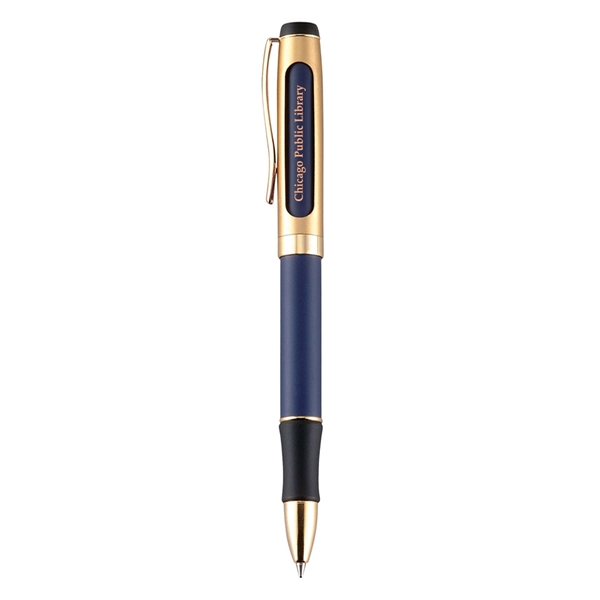 Twist action solid brass ballpoint pen with stain gold.... from ASI 31517 Admart Products / Admart Line