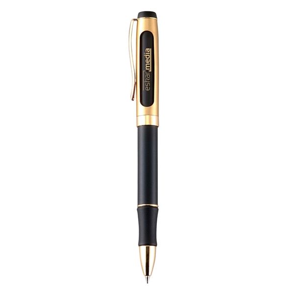 Twist action solid brass ballpoint pen with stain gold.... from ASI 31517 Admart Products / Admart Line