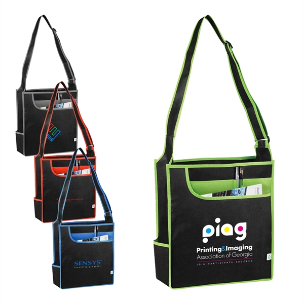 ECO friendly non-woven messenger tote bag.... from ASI 31517 Admart Products / Admart Line