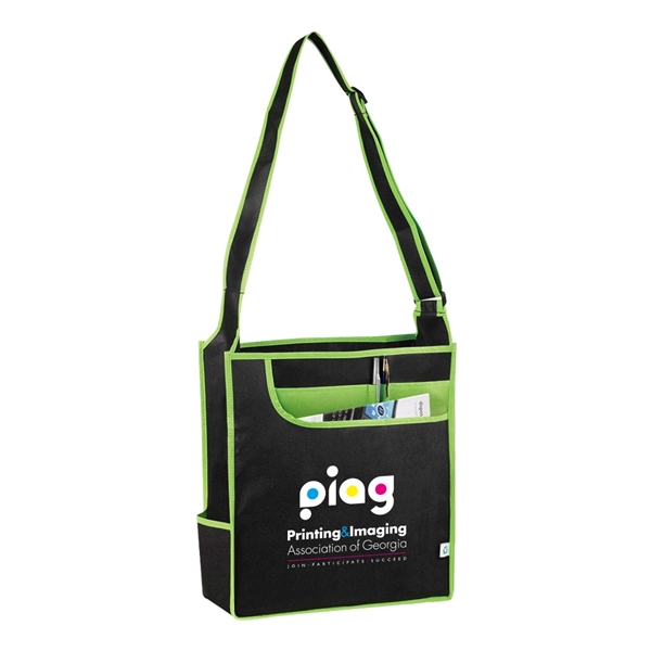 ECO friendly non-woven messenger tote bag.... from ASI 31517 Admart Products / Admart Line