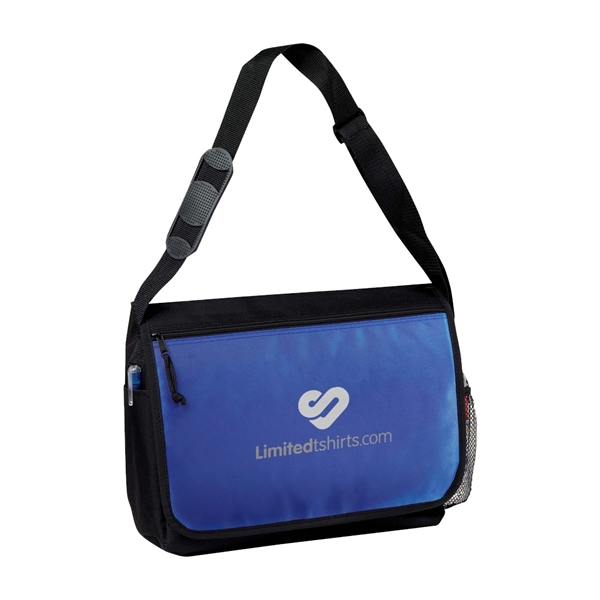 Computer messenger bag with padded laptop pocket.... from ASI 31517 Admart Products / Admart Line