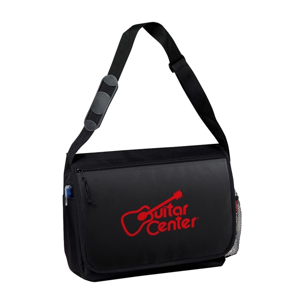 Computer messenger bag with padded laptop pocket.... from ASI 31517 Admart Products / Admart Line