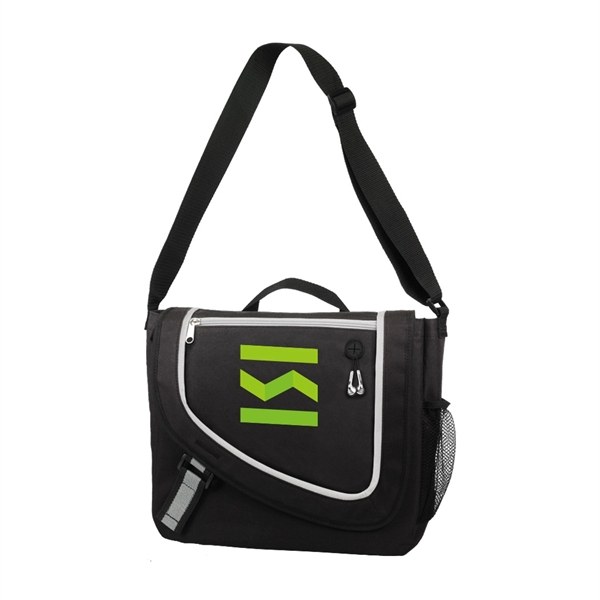 Business briefcase with main zippered compartment and earphone port.... from ASI 31517 Admart Products / Admart Line