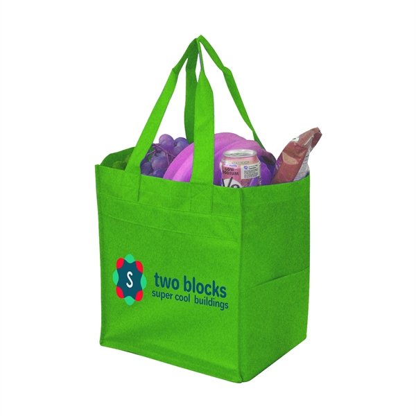 Pocketed Non-Woven Shopping Tote... from ASI 31517 Admart Products / Admart Line