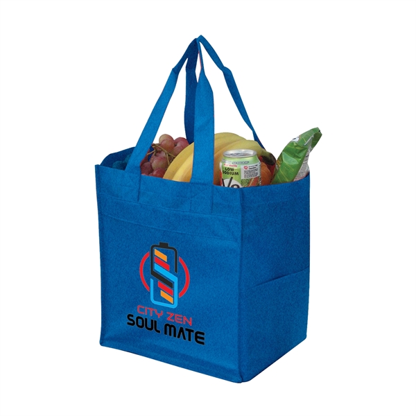 Pocketed Non-Woven Shopping Tote... from ASI 31517 Admart Products / Admart Line