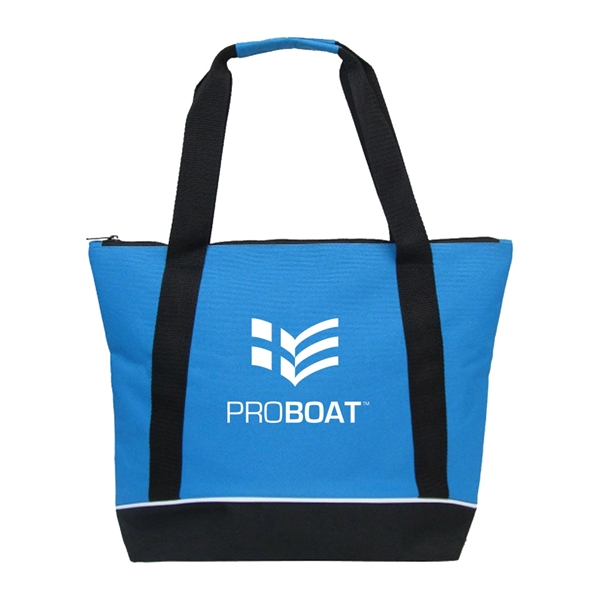 Jumbo Two-Tone Zipper Tote Bag... from ASI 31517 Admart Products / Admart Line