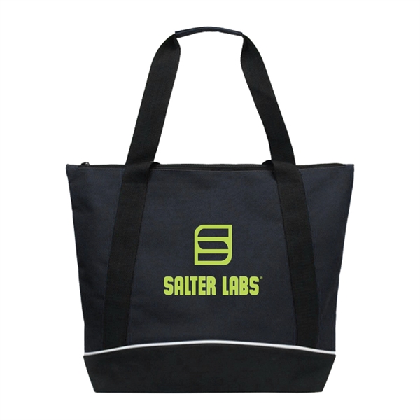 Jumbo Two-Tone Zipper Tote Bag... from ASI 31517 Admart Products / Admart Line