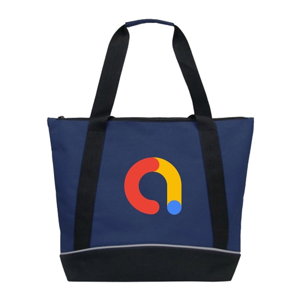 Jumbo Two-Tone Zipper Tote Bag... from ASI 31517 Admart Products / Admart Line