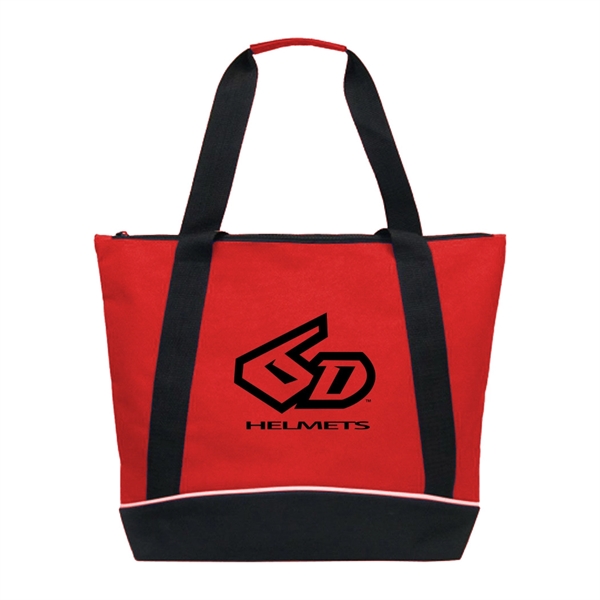 Jumbo Two-Tone Zipper Tote Bag... from ASI 31517 Admart Products / Admart Line