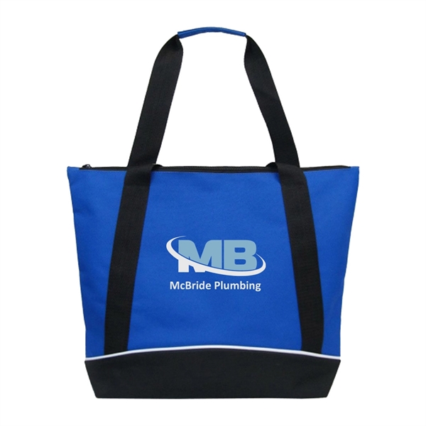 Jumbo Two-Tone Zipper Tote Bag... from ASI 31517 Admart Products / Admart Line
