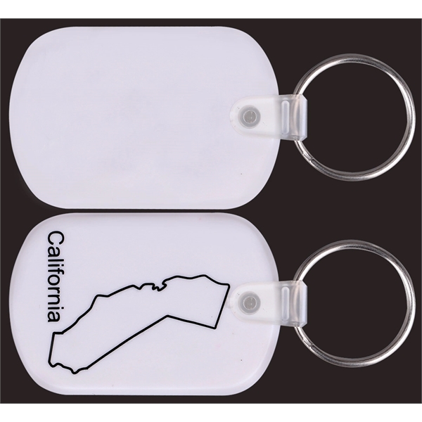 California Map Shape PVC Key Holder... from ASI 74585 Nu Promo International / Nu Promo Line