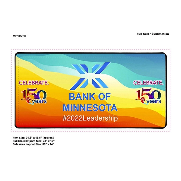 Gamer's Paradise XL 31.5" x 15.5" non-slip rubber mouse pad with... from ASI 62660 Innovation Line