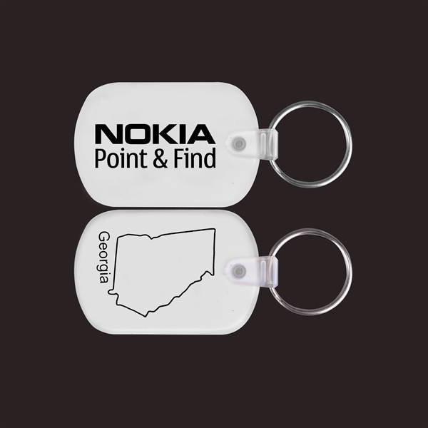 Georgia Map Shape PVC Key Holder... from ASI 74585 Nu Promo International / Nu Promo Line