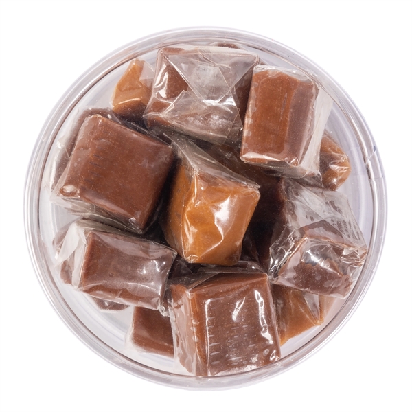 Hot cocoa packets in a mailer with candy fills... from ASI 44900 NC Custom (CI/Lanco) / Chocolate Inn