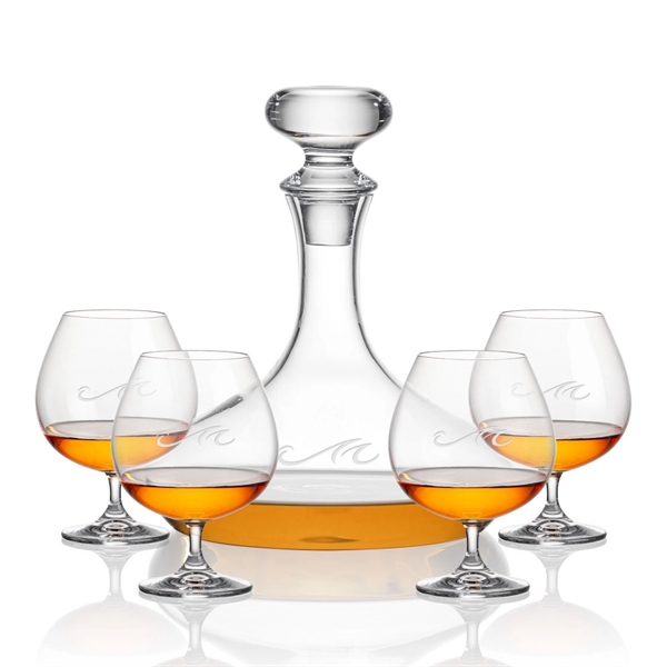 Stratford Decanter with 2 or 4 Cognac glasses set... from ASI 84592 St Regis Group