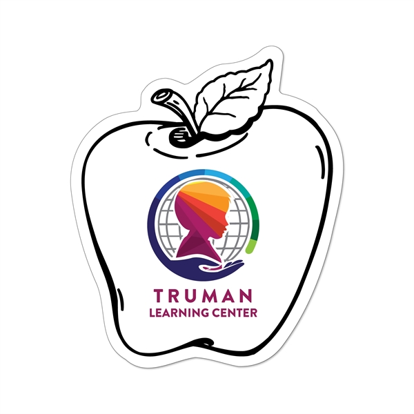 2.1"H x 1.78"W apple shaped magnet made in the USA of... from ASI 54040 Fey Promo / Magna-Tel by Fey