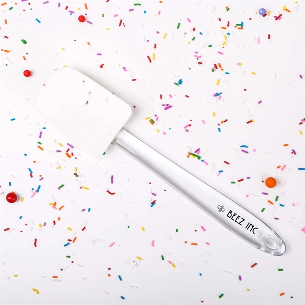 FDA approved silicone spoon spatula that measures 11" x 2 3/8"... from ASI 61966 HPG / Beacon Promotions