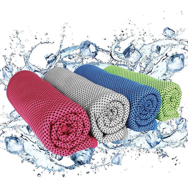 Ultra quality microfiber cooling sports towel; made with highly breathable mesh... from ASI 68190 Lungsal / Lungsal