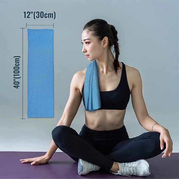 Ultra quality microfiber cooling sports towel; made with highly breathable mesh... from ASI 68190 Lungsal / Lungsal