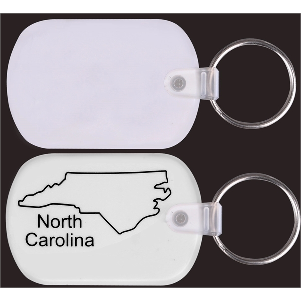 North Carolina Map Shape PVC Key Holder... from ASI 74585 Nu Promo International / Nu Promo Line