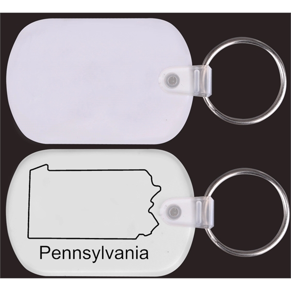 New York Map Shape PVC Key Holder... from ASI 74585 Nu Promo International / Nu Promo Line