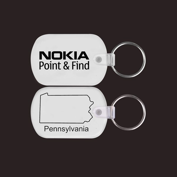 New York Map Shape PVC Key Holder... from ASI 74585 Nu Promo International / Nu Promo Line