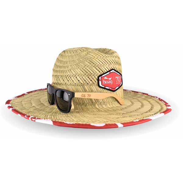 Straw Hat With Seti Bamboo Sunglasses Gfit Set... from ASI 72657 Active Life Promo / Apres Ski Active Life Promo