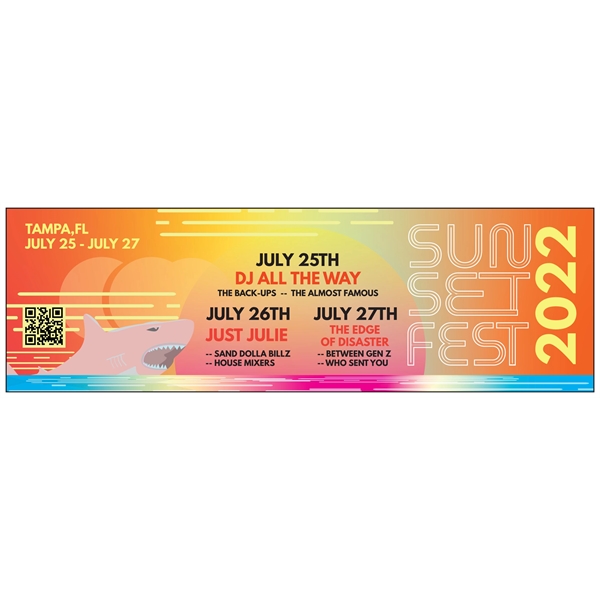 Ticket shaped acrylic magnets with 1/4" thickness and full color imprinting.... from ASI 72521 Morris Magnets / Laser Cuts