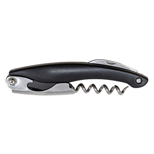 Bottle opener, corkscrew opener with knife; made from durable steel.... from ASI 90807 Tekweld