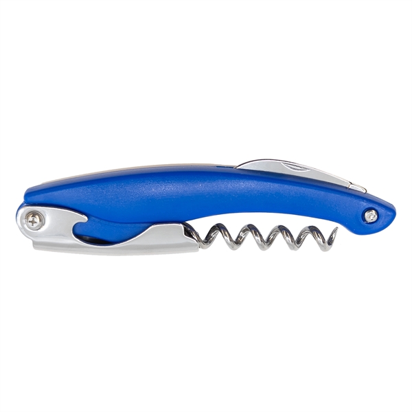 Bottle opener, corkscrew opener with knife; made from durable steel.... from ASI 90807 Tekweld