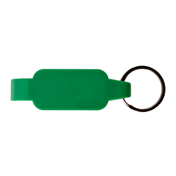 2.5"W x 0.75"H  bottle/can opener with split key ring.... from ASI 90807 Tekweld