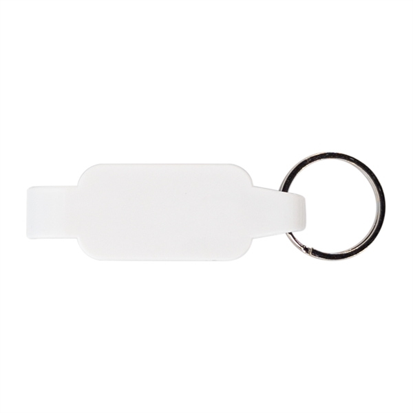 2.5"W x 0.75"H  bottle/can opener with split key ring.... from ASI 90807 Tekweld
