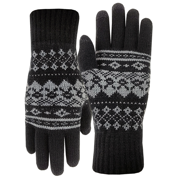 100% acrylic knit gloves featuring conducting fiber on three fingertips for... from ASI 90160 Suntex Industries