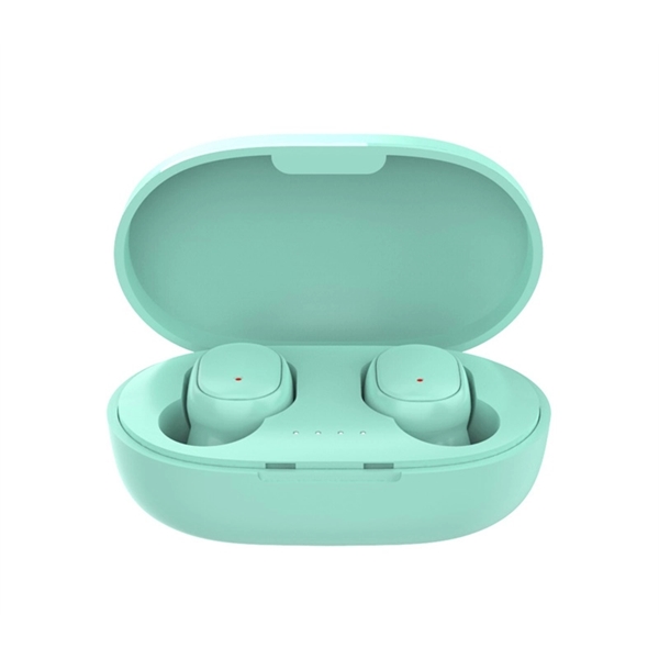 A pair of A6S wireless bluetooth earbuds with an included charging... from ASI 37218 Athena Promo (tm)
