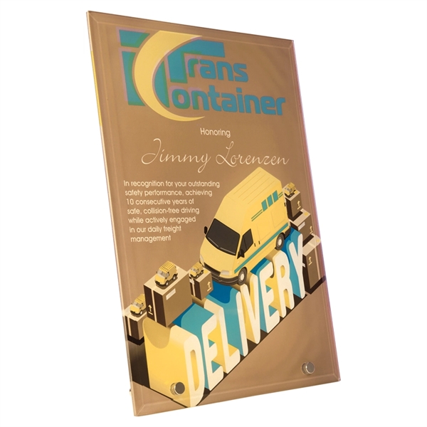 Vertical Glass Sign Kickstand... from ASI 92531 Unique Custom Products / UCP