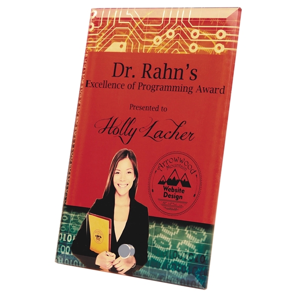 Vertical Glass Sign Kickstand... from ASI 92531 Unique Custom Products / UCP