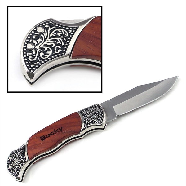 Rosewood Hunting Knife... from ASI 92531 Unique Custom Products / UCP