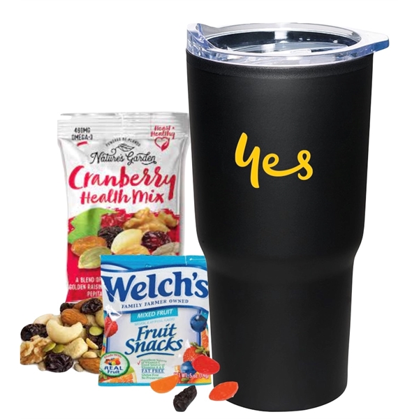 Stainless Tumbler filled with Healthy Snacks... from ASI 89971 Stuff A Mug